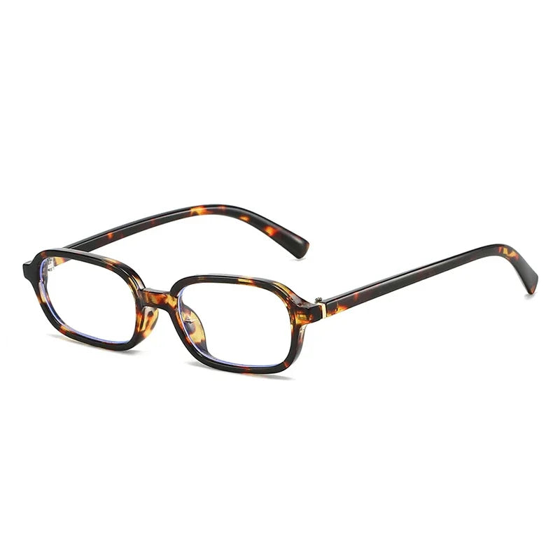 JNPCXI New Vintage Small Rectangle Sunglasses Women Shades UV400 Fashion Men Sun Glasses Clear Lens Frame