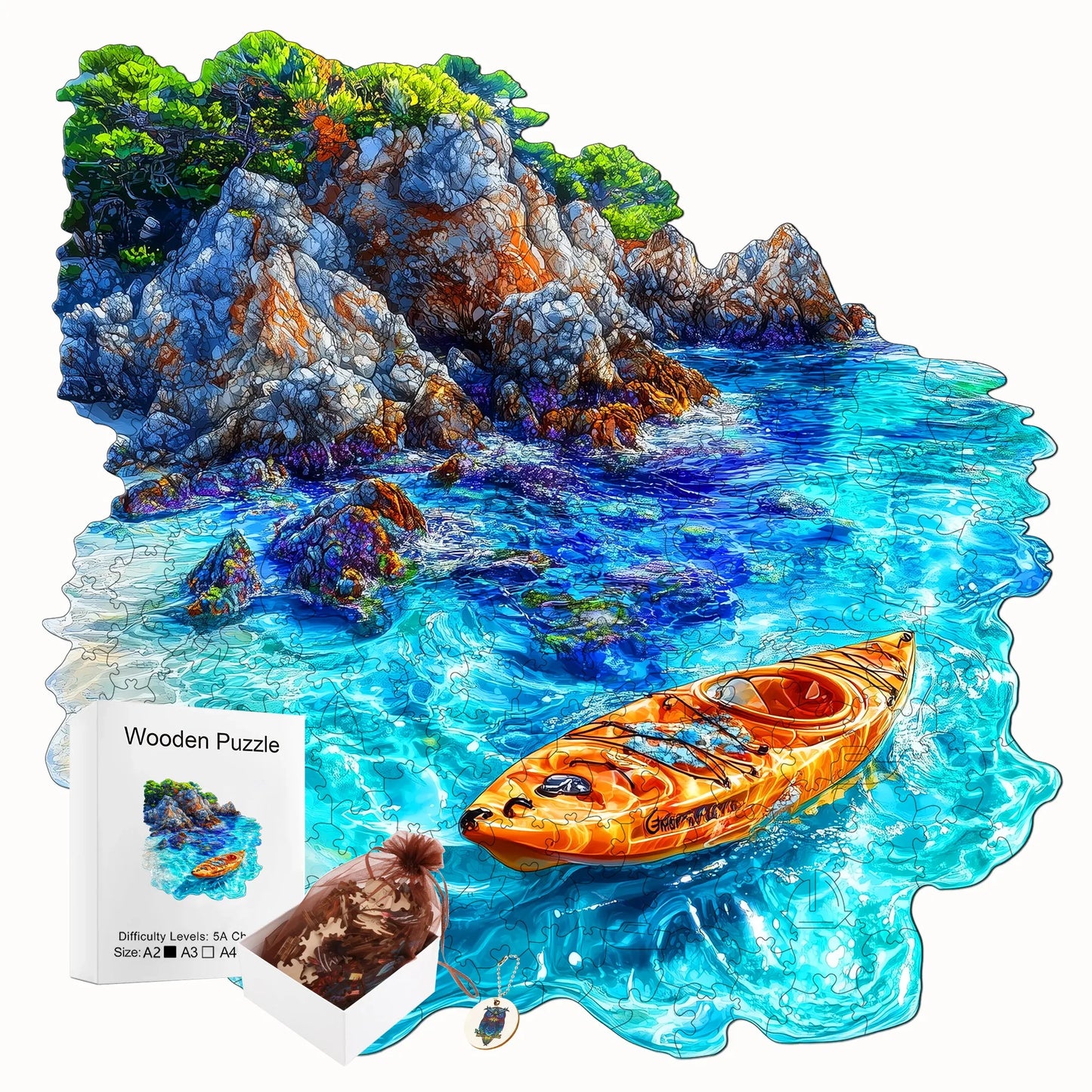 Exquisite Unique Wooden Jigsaw Puzzle Home Wood Decor Christmas and Halloween Gift Toy for Teen and Kid