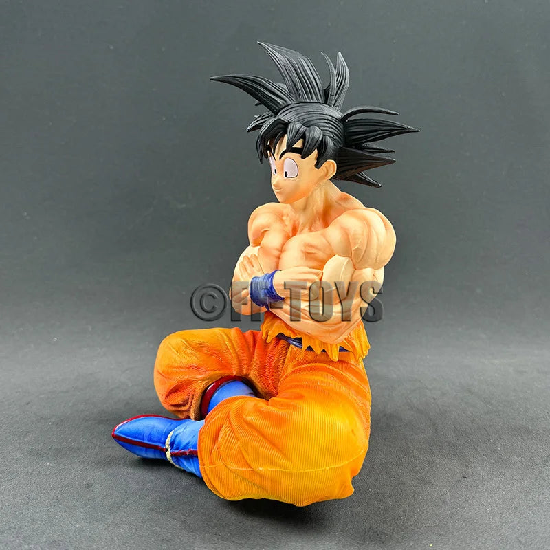 In Stock Anime Dragon Ball Z Son goku Figure Goku Figurine Replacement Heads 18cm Pvc Action Figures GK Model Toys Gifts