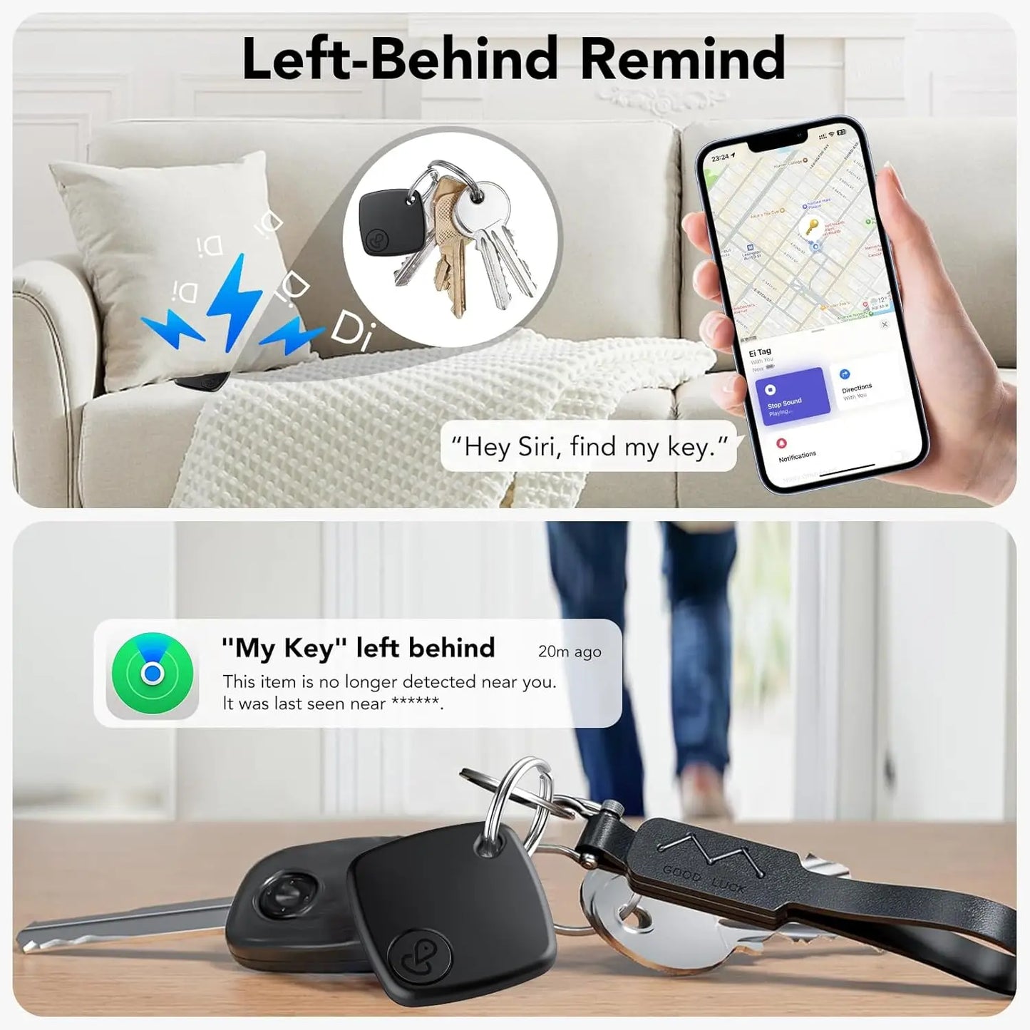 Bluetooth Mini Tracking Device for Apple Find My APP Smart Tag GPS Lost Tracker