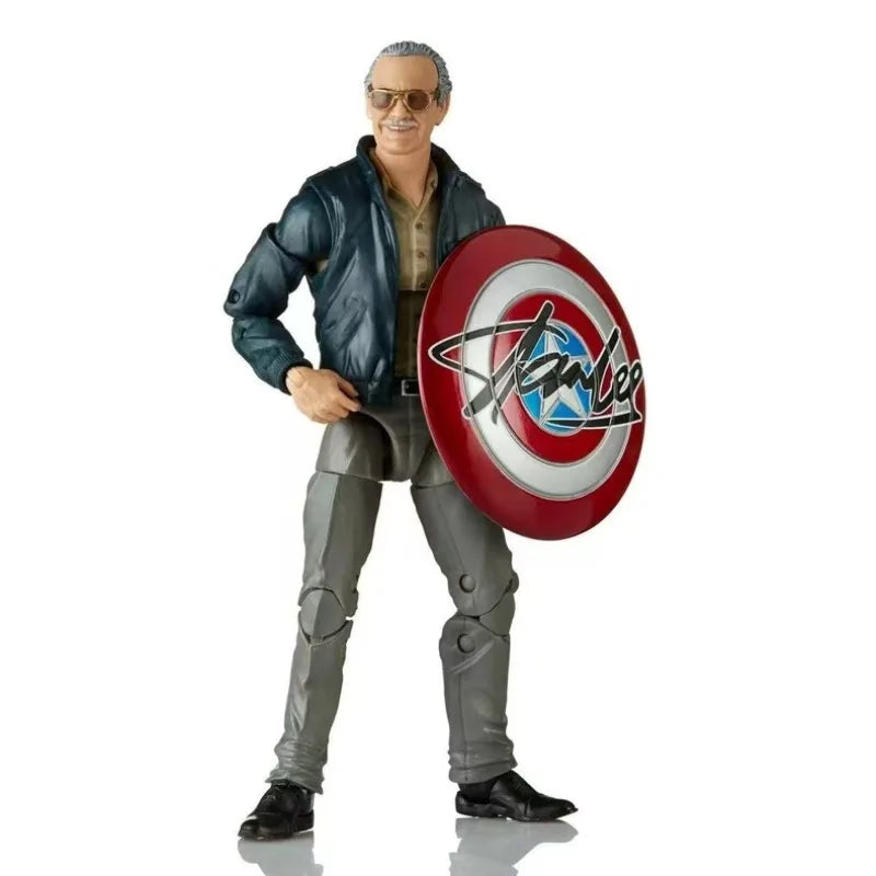 Original Hasbro Marvel Legends Series Stan Lee Cartoon Action Figure Toys Model Ornaments