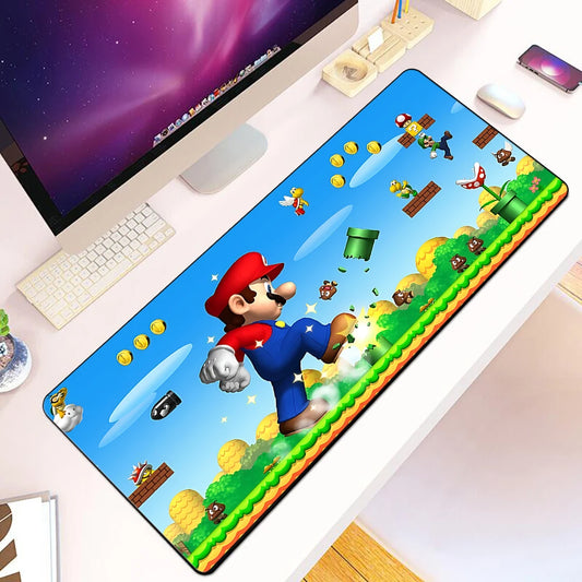Game Bros Super Marios Mousepad HD Printing PC Game Keyboard Non-slip Mouse Pad2