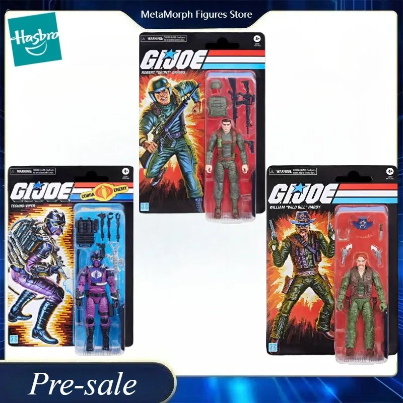 【Pre Sale】Original Hasbro G.I. Joe Classified Series William Wild Bill Hardy/Techno-Viper/Robert Grunt Graves Anime Figure Toy