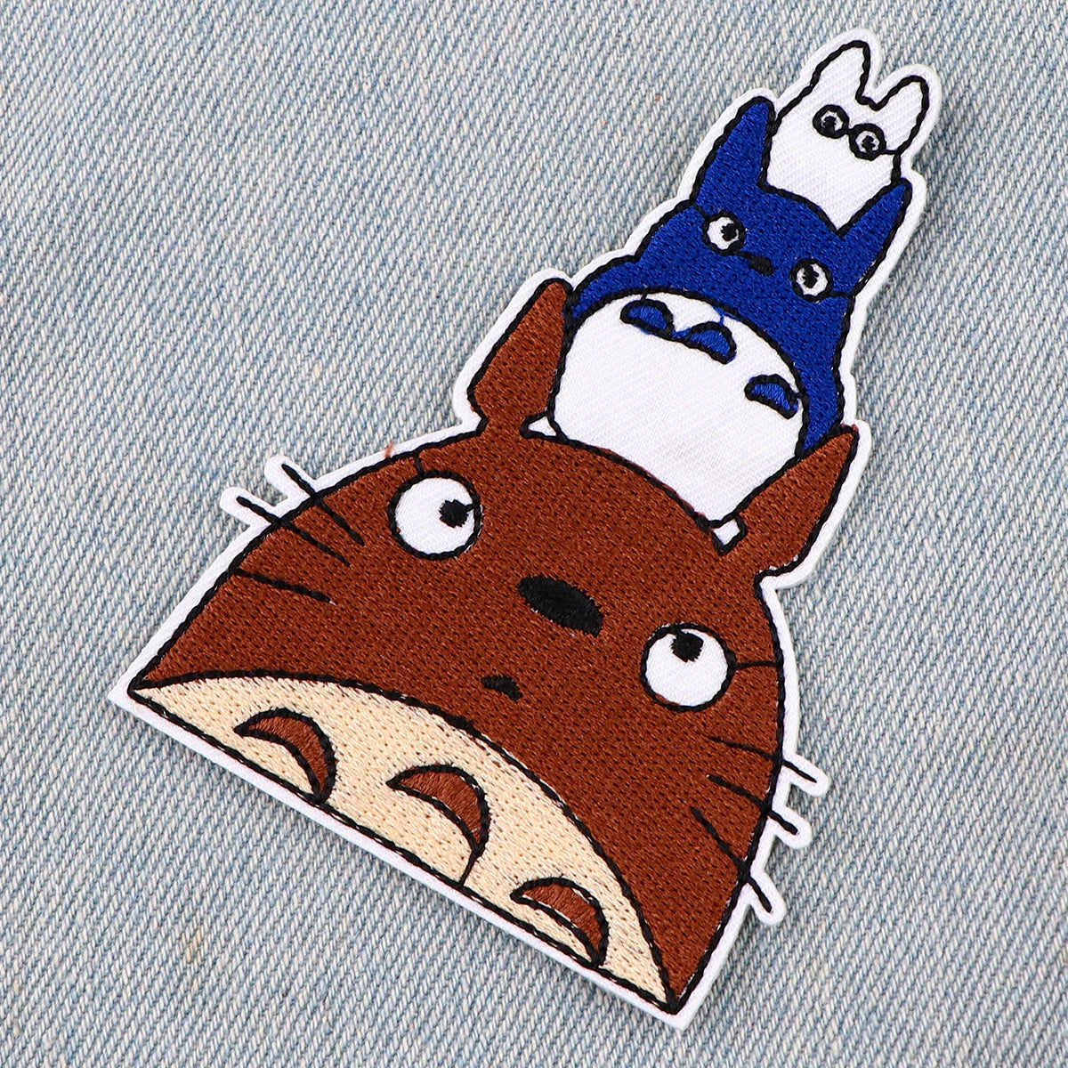 Anime Cat Embroidery Patches For Clothing Patches For Clothes Cartoon DIY Iron on Patch On Clothes Stickers