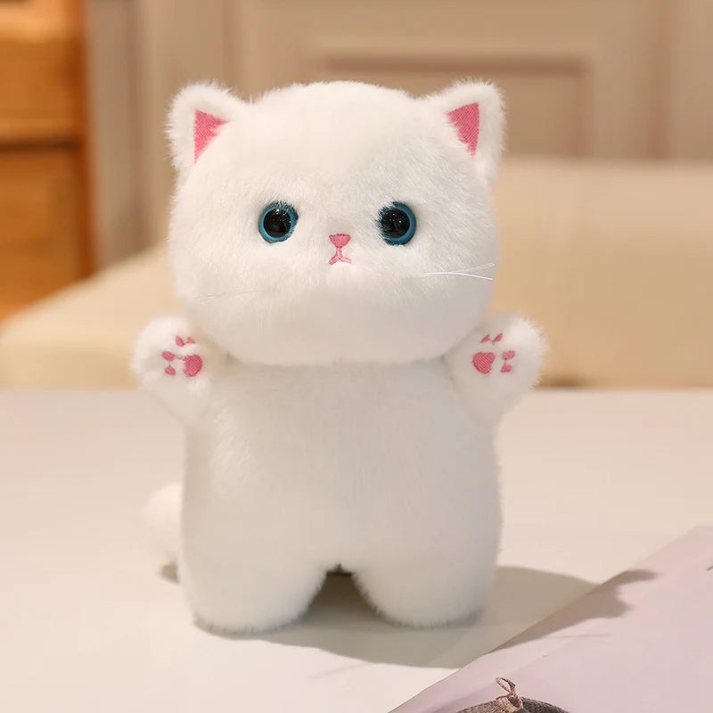 Kawaii Cat Plush Doll Toy Kitten's den Cartoon Ragdoll Cat Lucky Cat Siamese Cat Kitten  Stuffed Soft Animal Doll Gifts