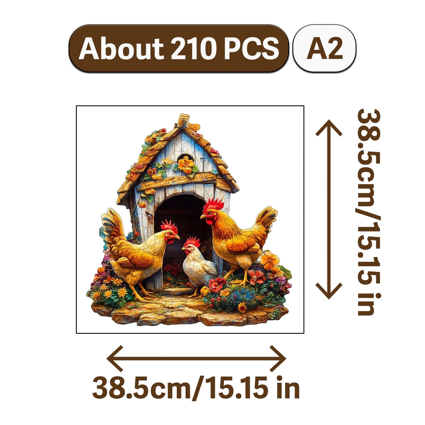 Autumn Scenery Wooden Jigsaw Puzzle Art Style Wooden Decor Painting Christmas and Halloween Gift Toy for Teen and Kid
