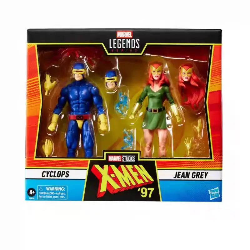 Original Hasbro Marvel Legends Series X-Men'97 Cyclops Jean Gray Action Toy Figure Models