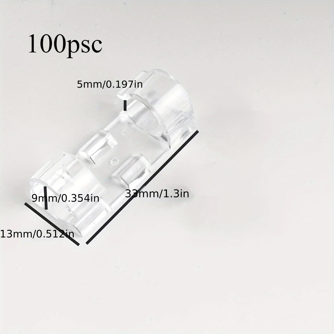 20/60/100 Adhesive Cable Clamps Transparent Wire Brackets Power Line Management, Plastic Cable Tissue Clamps Walls Under Tables