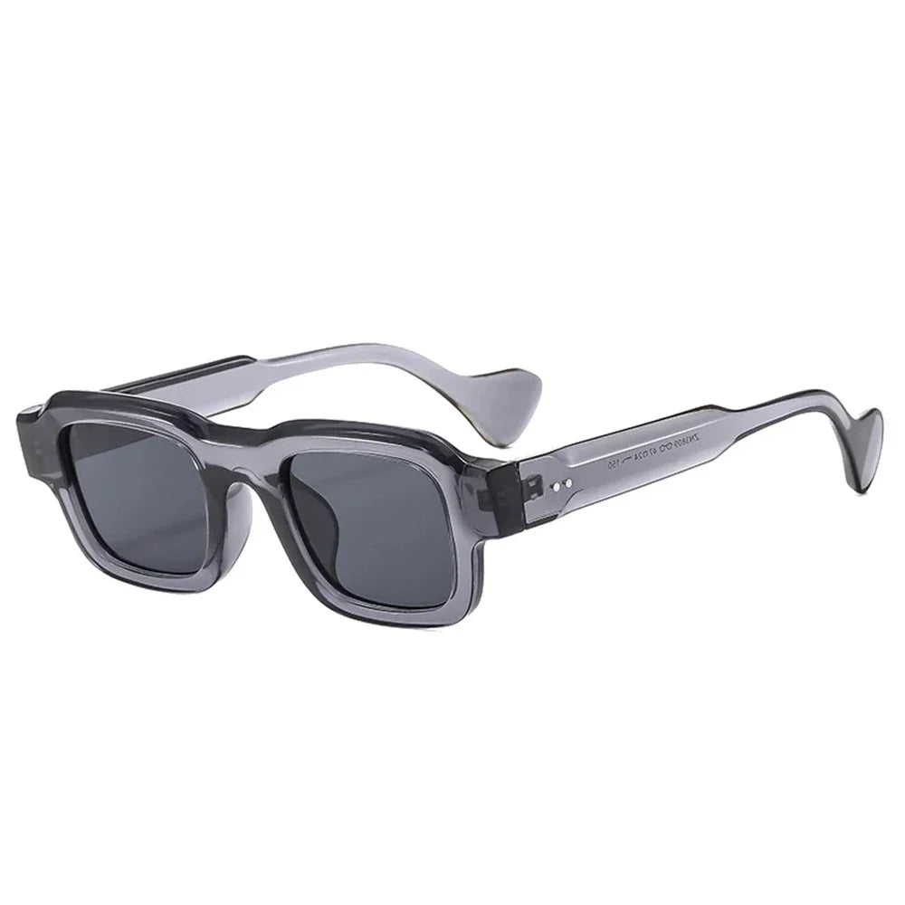 JNPCXI New Fashion Square Men Sunglasses Retro Rivets Women Black Orange Shades UV400 Sun Glasses