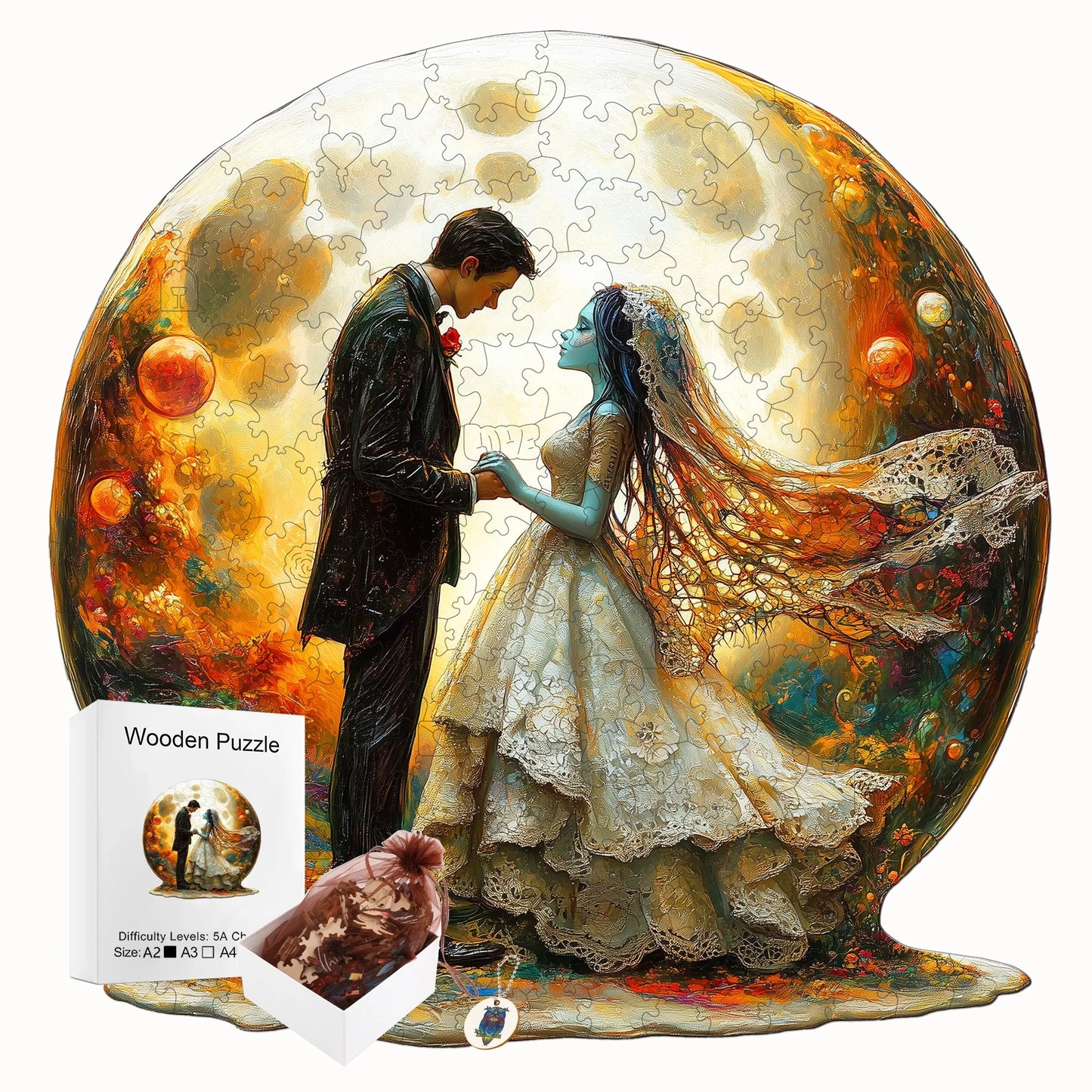 Fantasy Style Wooden Jigsaw Puzzle Wood Home Decor Painting Christmas and Halloween Gift Toy For Teen And Kid
