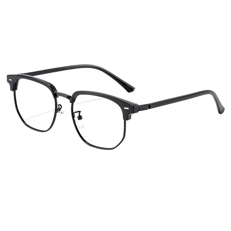 2PCS  Retro Anti-blue Light Glasses Classic Vintage Half Frames Anti Blue Light Blocking Computer Eyeglasses Men for Women