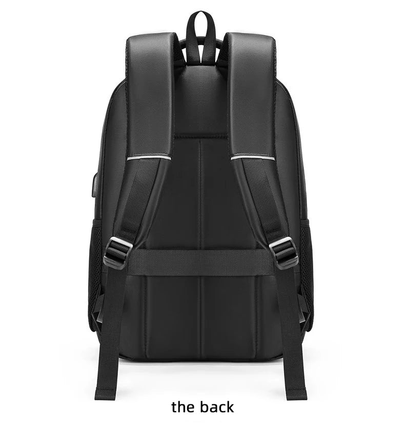 15in Versatile Backpack Repellent Oxford Cloth Computer Bag Student Backpack