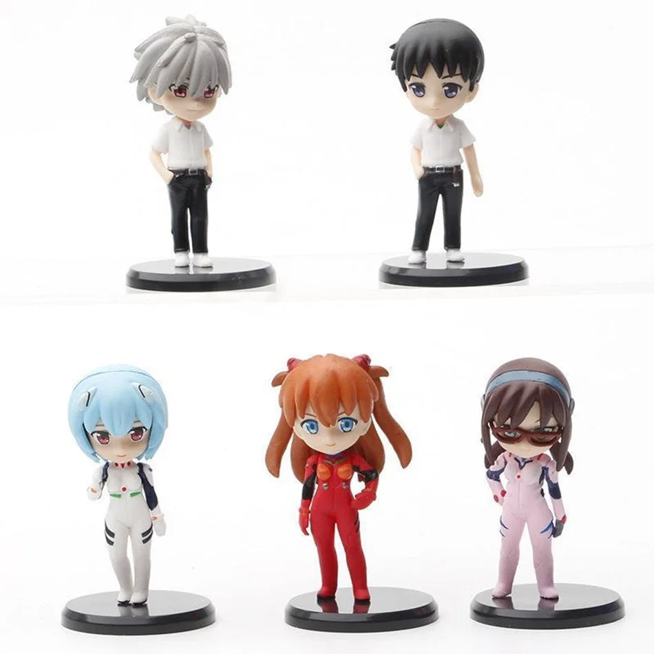 Neon Genesis EVANGELION Anime PVC Figures 3Pcs Ayanami Rei Asuka Langley Soryu