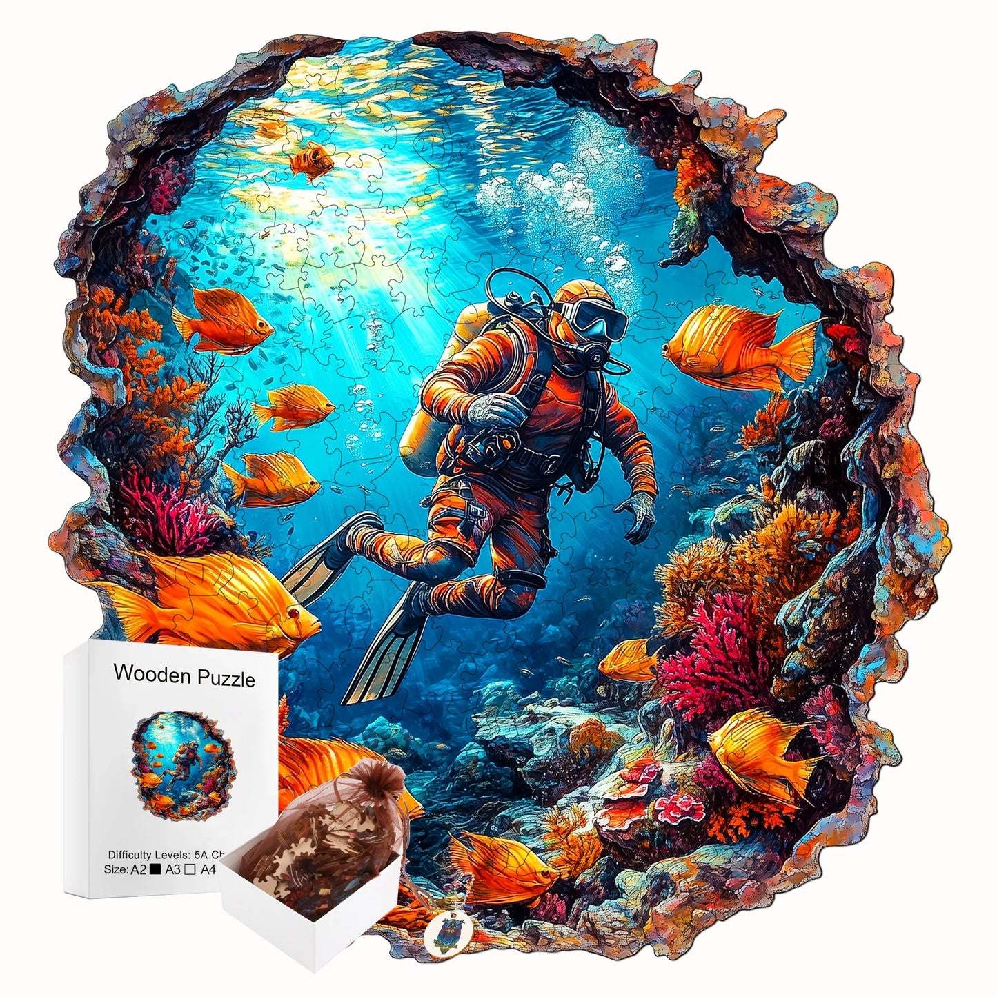 Forests and Lakes Wooden Jigsaw Puzzle Beautiful Wooden Decor Christmas and Halloween Gift Toy For Teen And Kid