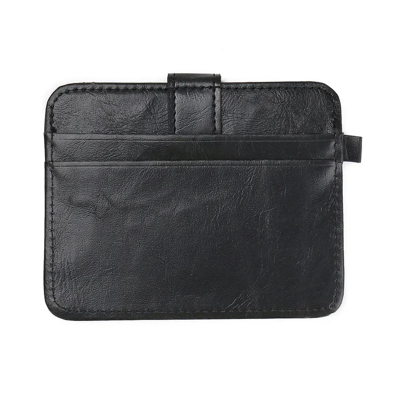 Pu Leather Slim Men's Wallet, Small Money Bag, Thin Credit Card Holder Wallets