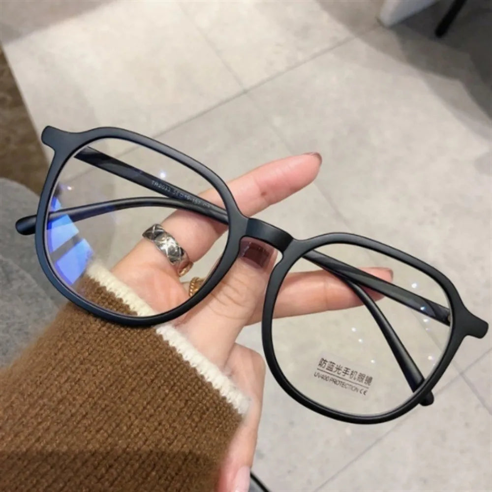 Anti Radiation Glasses for Women Replaceable Lens Eyeglass Retro Round Eyeglasses