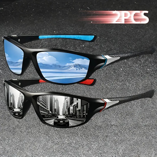 2pcs Fashion Vintage Unisex Men Women Luxury Brand Designer Glasses Shades Driving for Man Female Male Eyewear