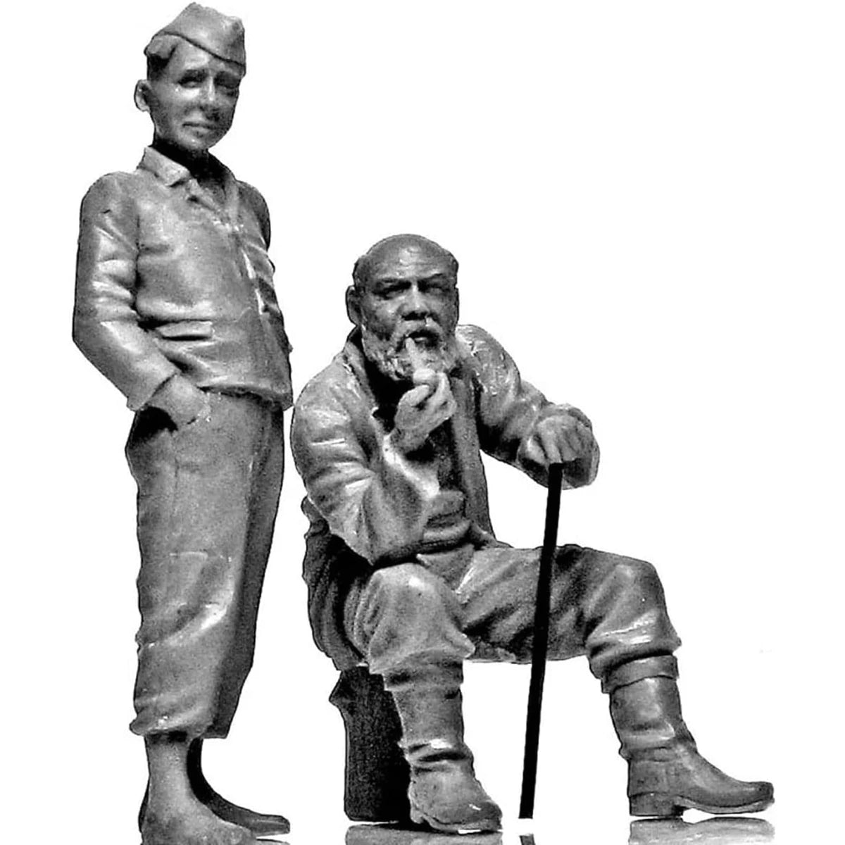 Precision 1/35 Die-casting Resin Model Kit, GK， Civilian Family Members, Unpainted