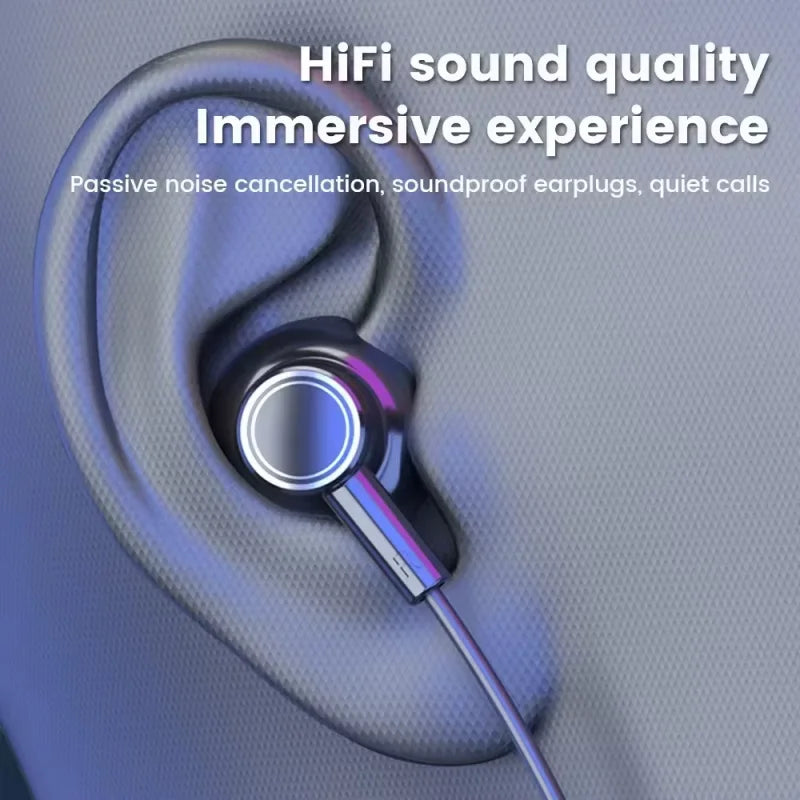 Pro Sports Magnetic Bluetooth Headphones In-ear Neck Strap Headphones 9D Surround Sound Music Headphones With Microphone 2025