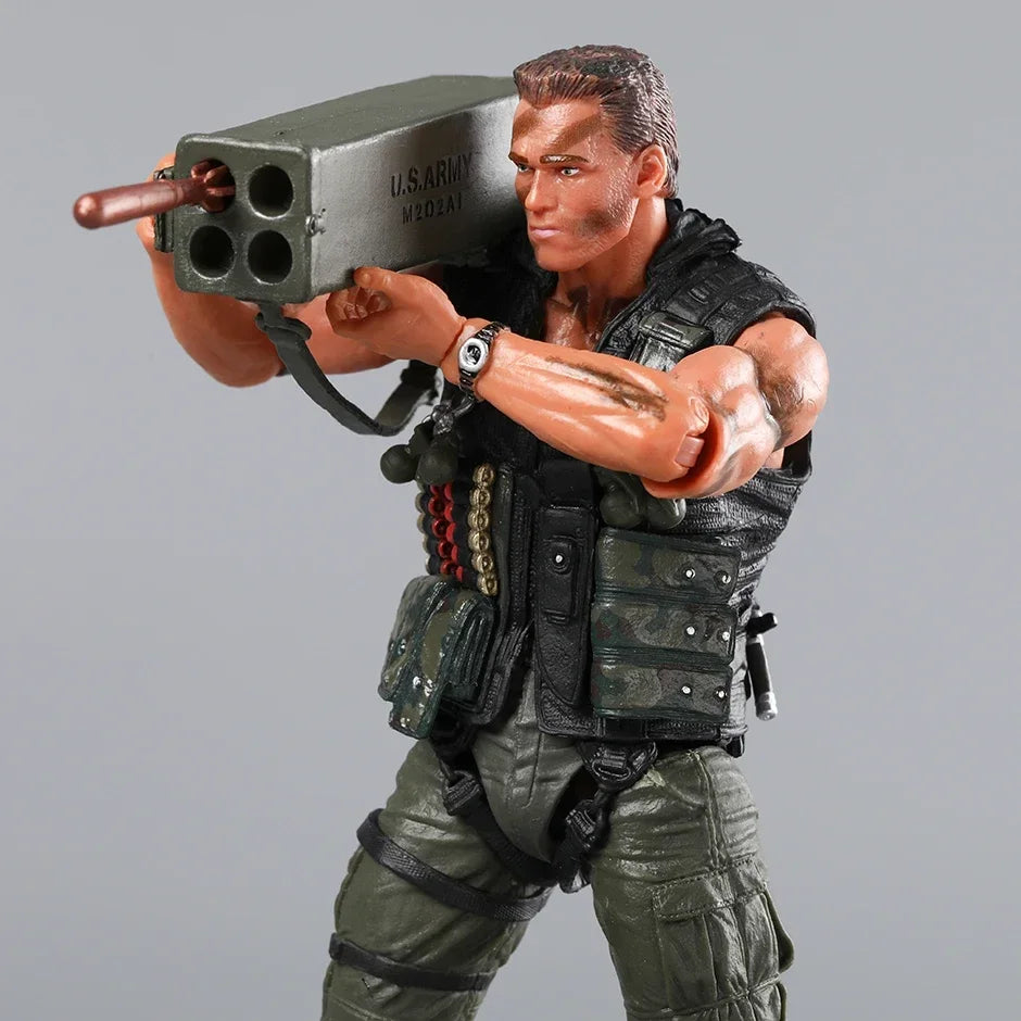 NECA Schwarzenegger Commando Action Figure Model Toys Creative Action Collection