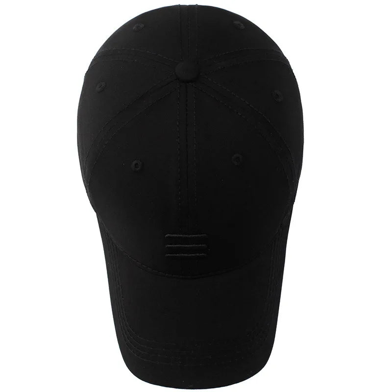 Three Horizontal Lines Embroidery Baseball Caps Season Outdoor Adjustable Hats