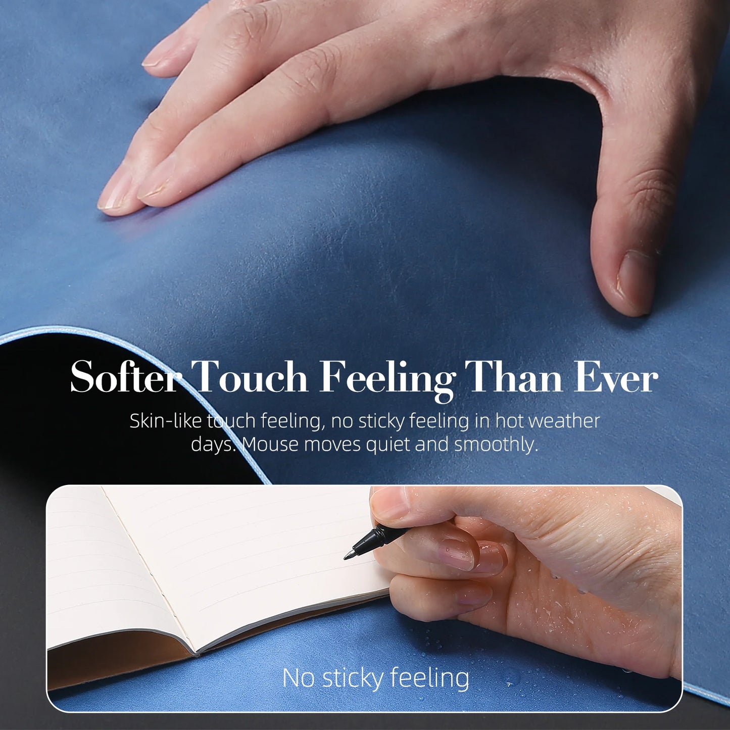 Office Leather Desk Mat, Mouse and Keyboard Pad, Computer and Laptop Mat, Desktop Protector and Cover, Writing Pad and Blotter