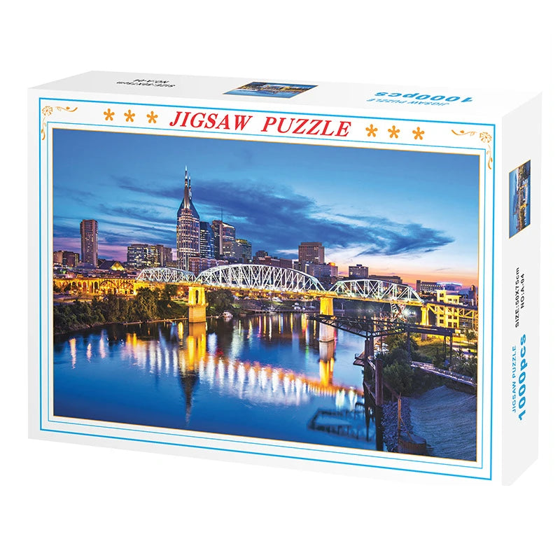 75*50cm 1000PCS Paper Jigsaw Puzzle Landscape Famous Painting Puzzle Character Series Series Home Decaoration Gift