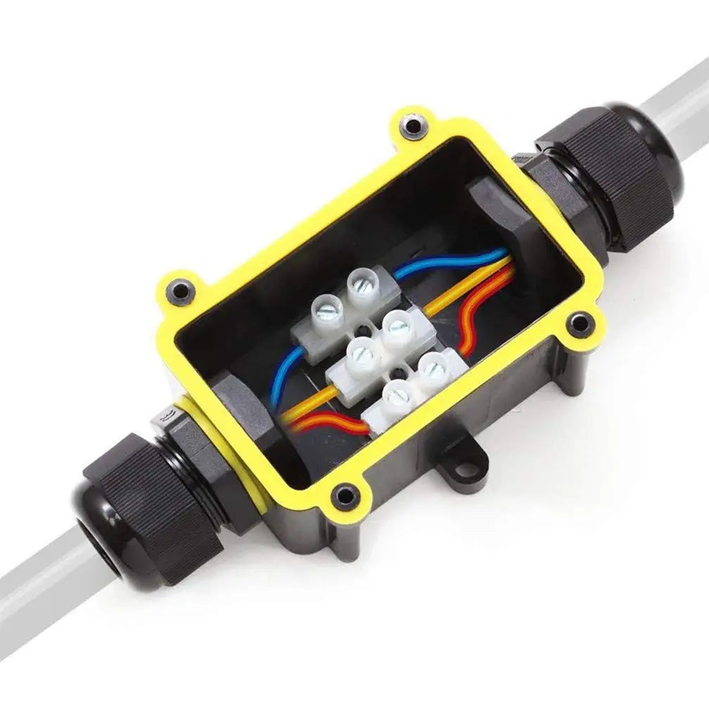 2 Way Outdoor Waterproof IP66 Electrical Cable Wire Connector Junction Box with Terminal 450V Junction Box for Led Light