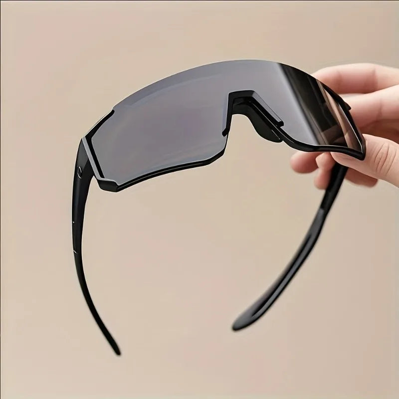 1pc Oversized Wrap Frame Fashion Glasses Y2K Fashion Glasses Unisex Eyewear for Music Festivals Casual