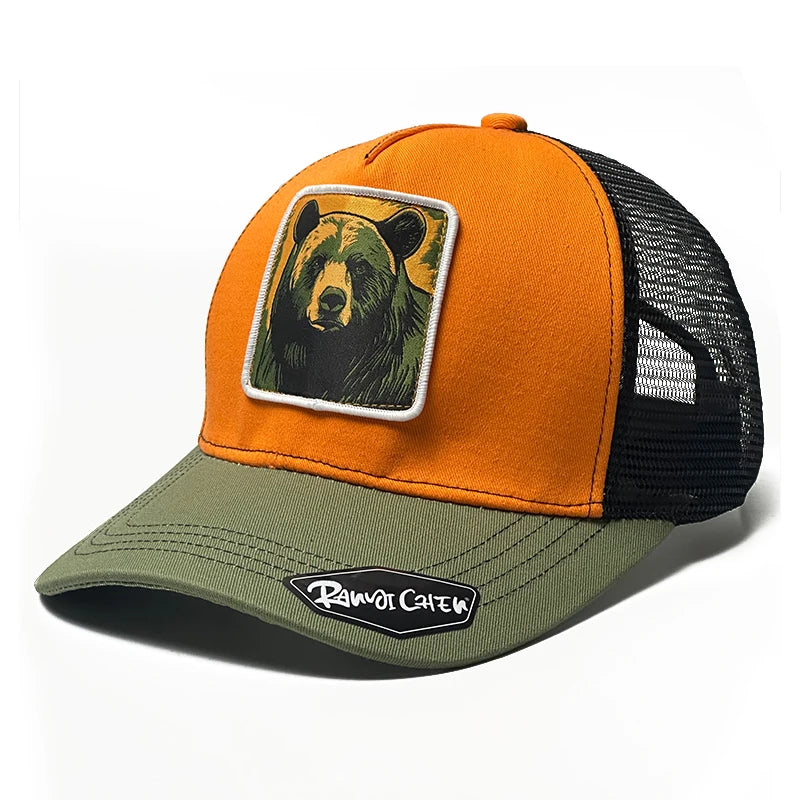 Luxury Designer Shark Wolf Bear Embroidered Baseball Cap Snapback Trucker Hats