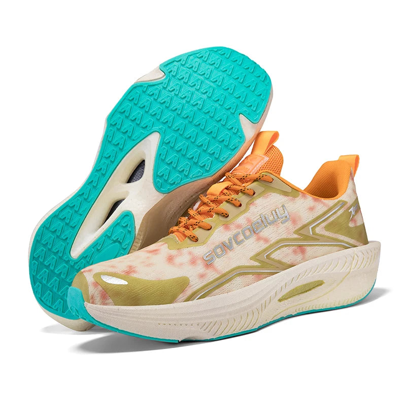 Marathon Running Shoes Carbon Board Speciality Men Sports Breathable Lightweight Women's Comfortable Athletic Nonskid Sneakers