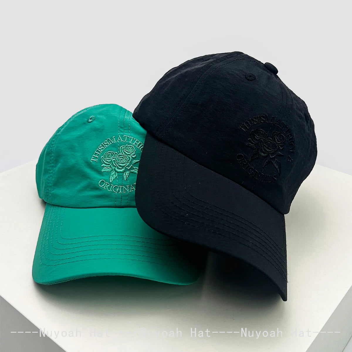 New Unisex Quick Drying Letter Rose Embroidery Baseball Hats Sunshade Outdoor Breathable Korean Peaked Caps Versatile Fashion