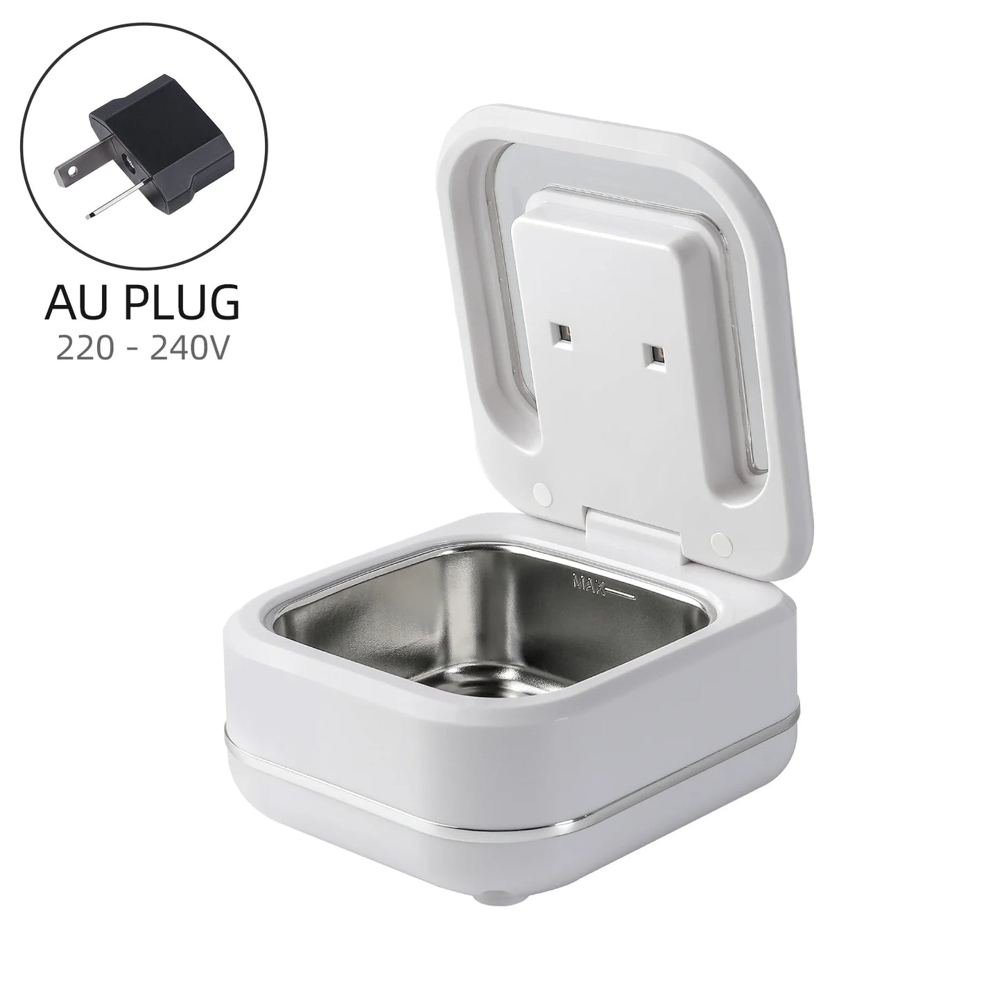 180ml Ultrasonic Cleaner UV Sterilization Ultrasound Dental Assistant Denture Washing Machine For False Teeth Aligner Retainer