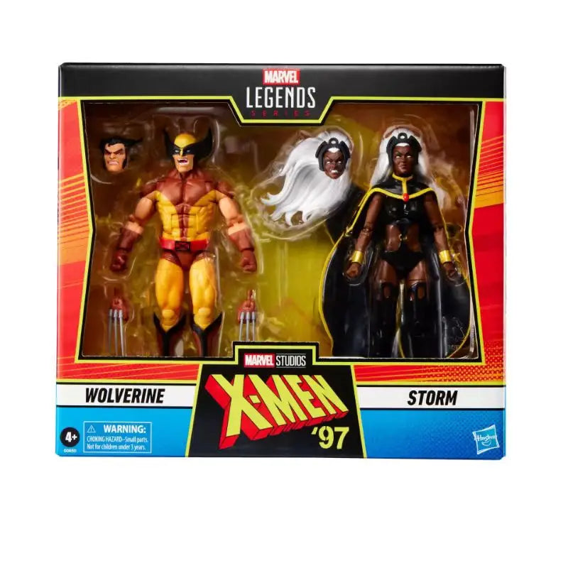 Original Hasbro MARVEL Legends Series Wolverine and Storm (X-Men '97) Anime Figure Toys Ornaments Collection