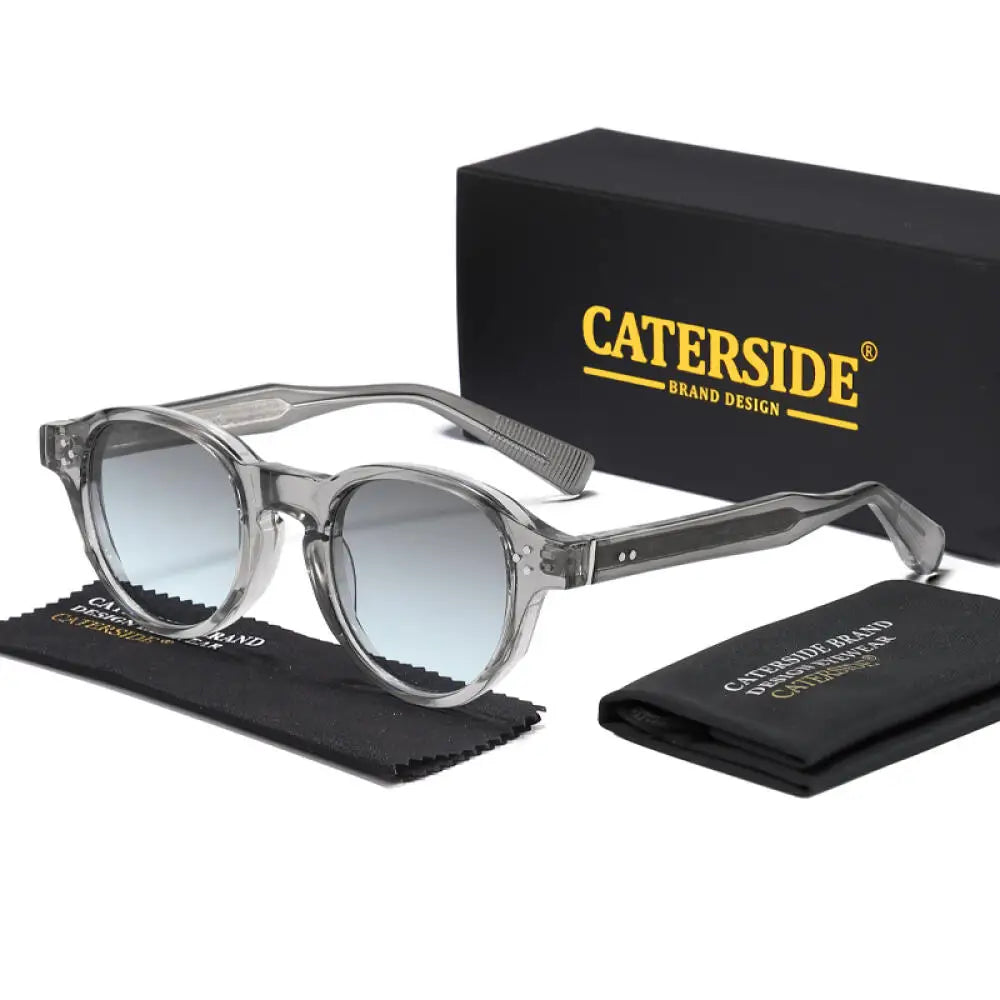 CATERSIDE Round Fashion Men's Sunglasses Luxury Brand Sun Glasses Women's Travel Beach Parties Holiday Gifts Eyeglasses Uv400