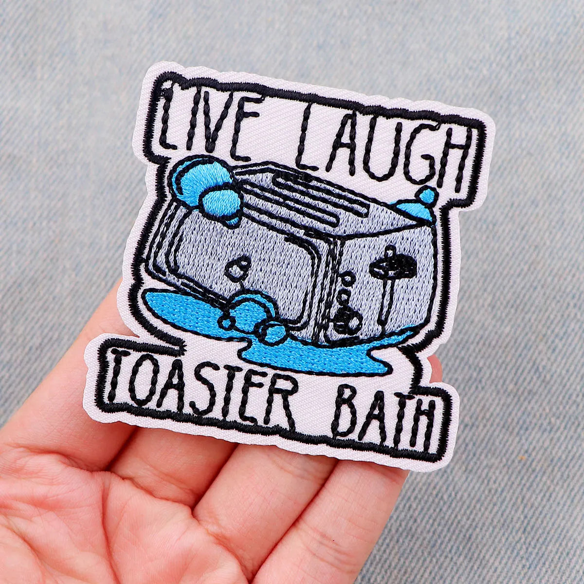 Silly Goose Patch Cute Cat Embroidery Patch Letters Iron On Patches For Clothing Thermoadhesive Patches On Clothes DIY Sew Badge