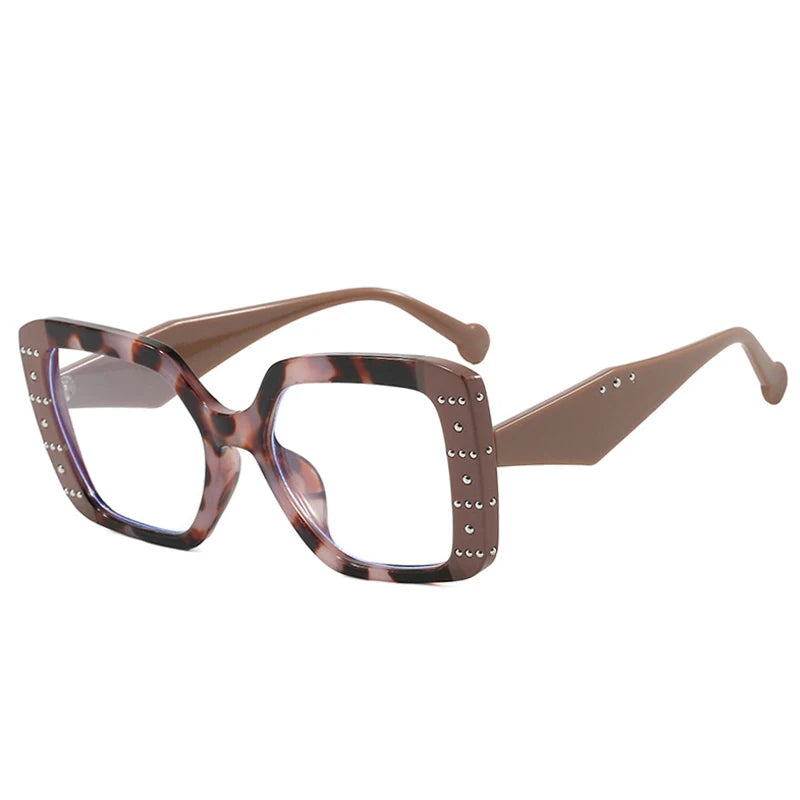 JNPCXI New Fashion Square Women Glasses Frame Clear Anti-Blu-Ray Eyewear Retro Men Optical Frame Computer Goggles
