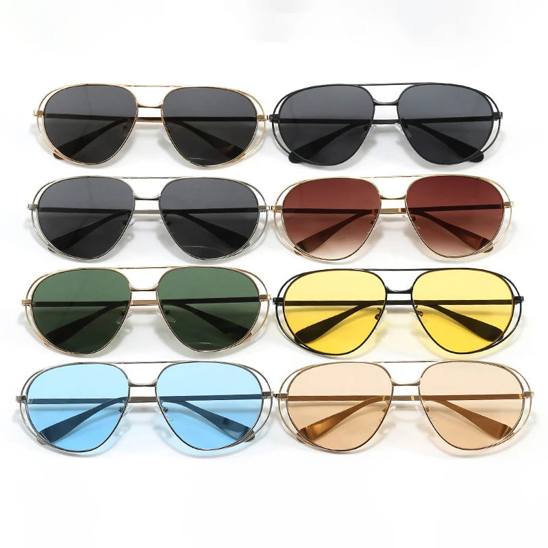 JNPCXI New Fashion Luxury Round Sunglasses for Women Men High Quality Trending Shades UV400 Eyewear