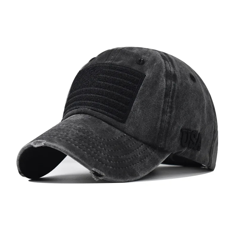 CNTANG 2024 Summer Men's Baseball Cap Fashion Cotton American Flag Sun Hat Snapback Outdoor Casual Premium Hip Hop Caps For Men