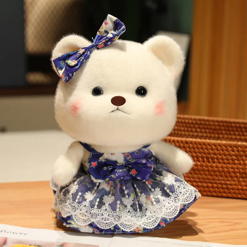Lovely Girl Heart  Bear Plush Toys Kawaii Sfuffed Animals Soft Baby Sleeping Doll Valentine's Day Gift For Selfie Props