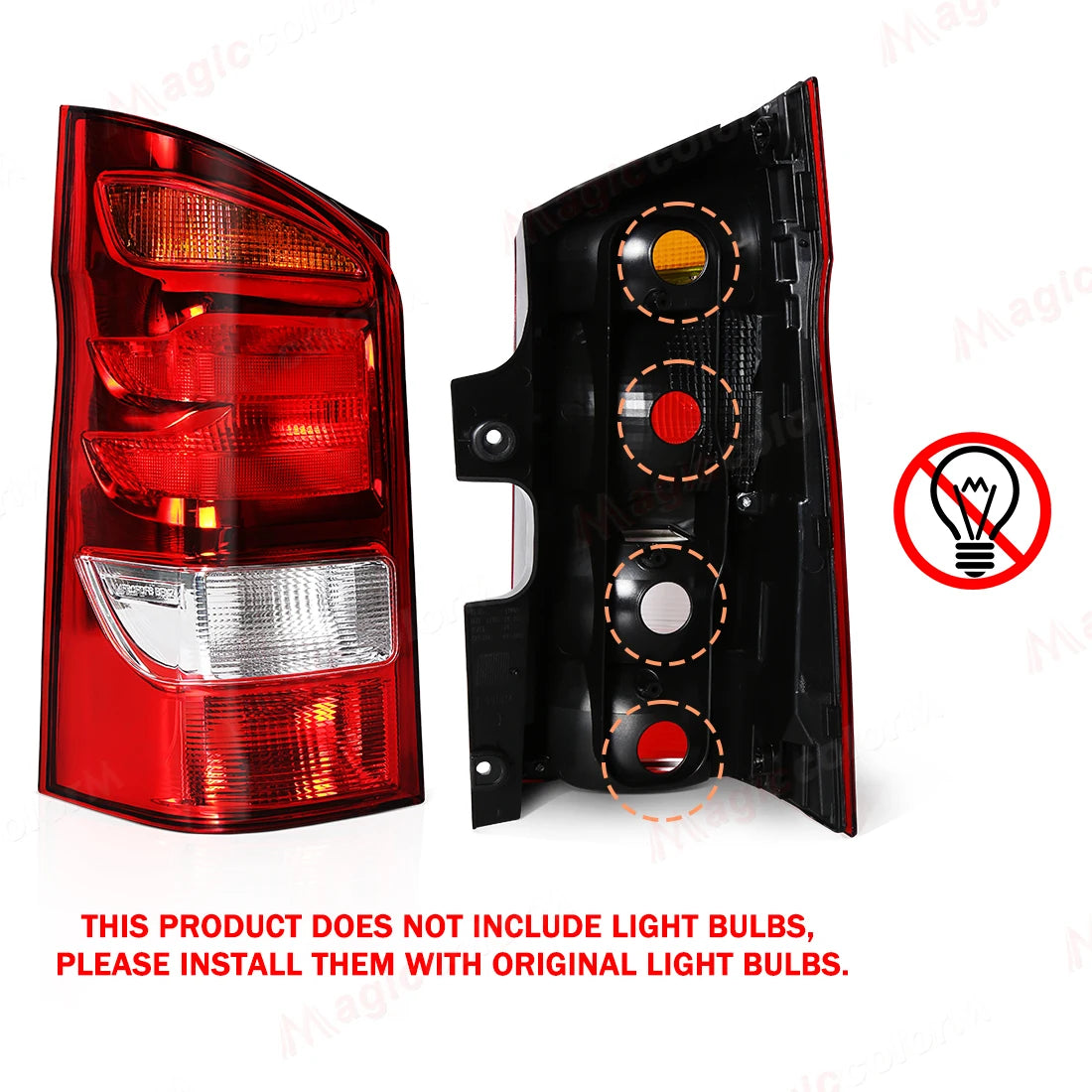 Left/Right Tail Lamp For Mercedes-Benz Vito V-Class W447 2015 2016 2017 2018 2019 2021 2022 Tail light Assembly Car Accessories