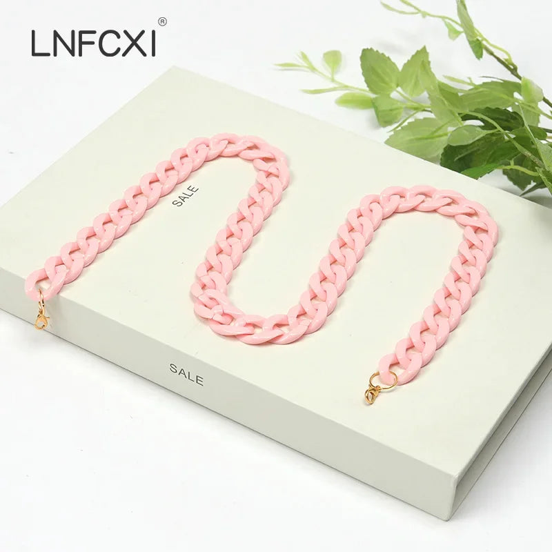 New Fashion Men Women Neck Chain for Mask Glasses Acrylic Sunglasses Chains Lanyard Reading Eyeglasses Cord Neck Strap Rope
