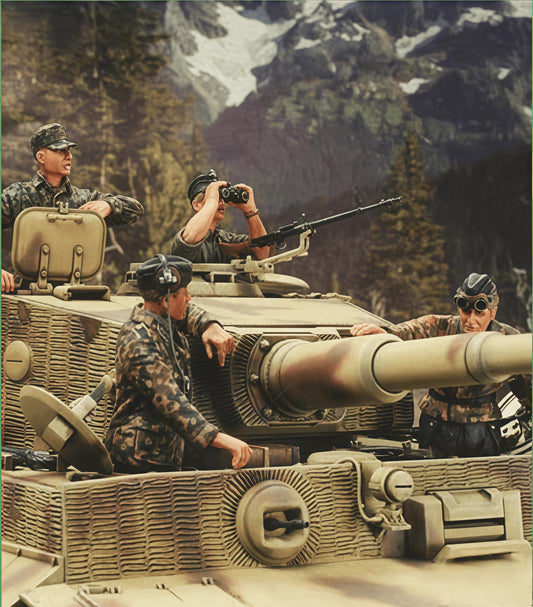 Precision 1/35 Resin Model Kit GK, Tank Crew Soldier Model, Unpainted