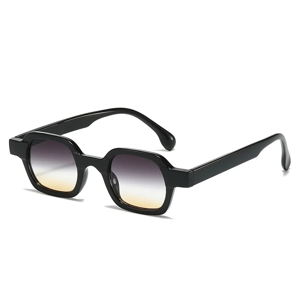 JNPCXI Fashion Small Polygon Square Women Sunglasses Retro Gradient Men Shades UV400 Sun Glasses
