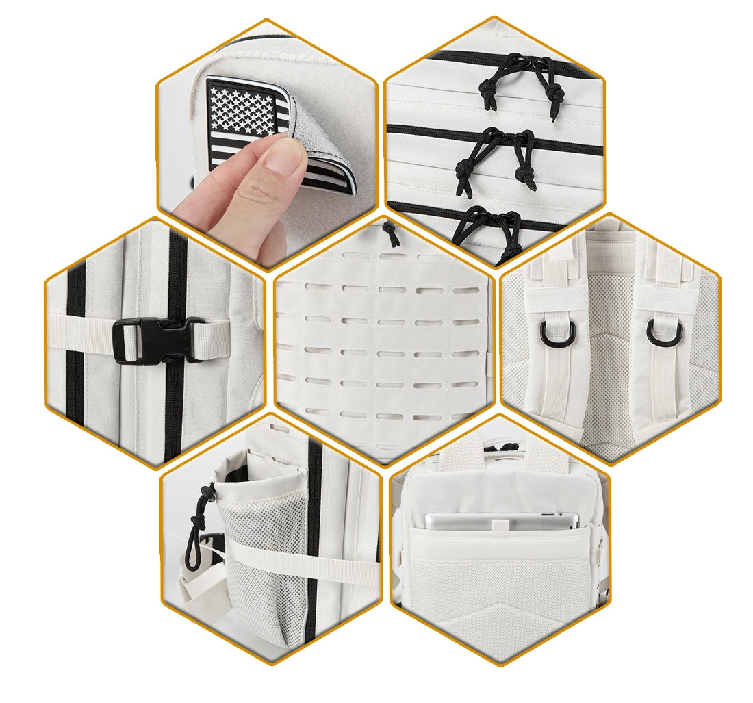 Tactical Backpack Men Women Outdoor Survival Bug Out Bag Small School Rucksack