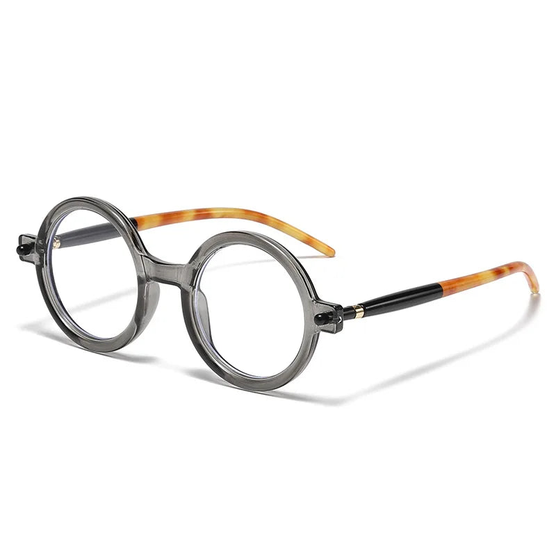 JNPCXI Retro Sunglasses Round Blue Light Glasses Men Vintage Eyeglasses Eyewear Women Trending Rivets Sun Glasses