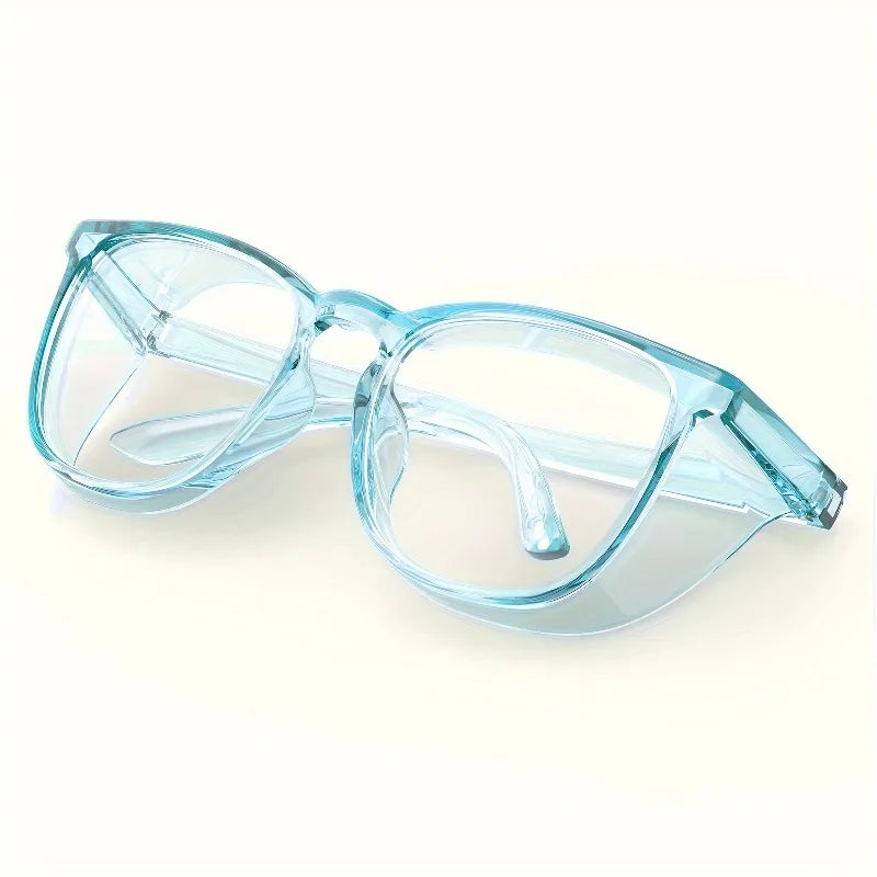 Men's and Women's Blue Light Blocking Glasses, 1 Pair of Fashionable Safety Glasses with Anti-Fog and Anti-Scratch Features