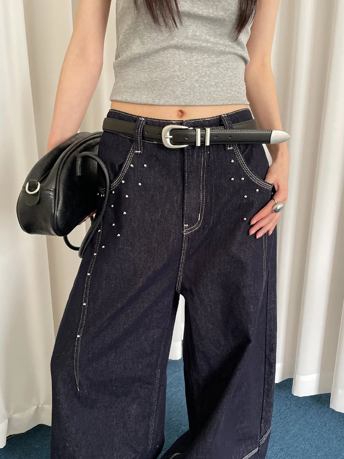 Women's 2025 New Red Cowhide Leather Belt With A Sense Of Design Suitable For Jeans Fashionable And Versatile Belt To Trim The