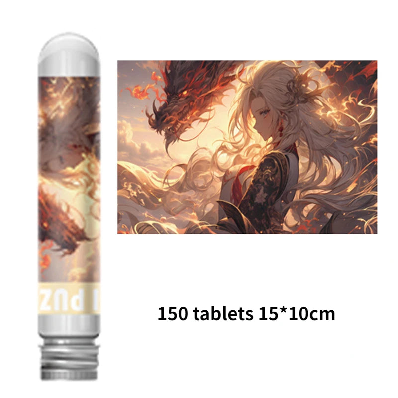 150pcs Mini Puzzle Adult Edition High Difficulty Super Difficult 150 Pieces Pocket Test Tube Advanced Puzzle Adult Puzzle Jigsaw
