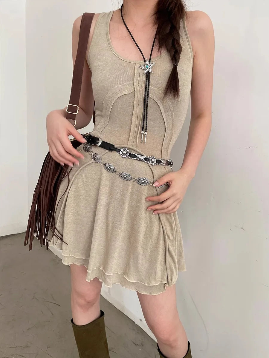 American Vintage Belt 2025 New Versatile Denim Accessory High-End Sense Of Minority Design Waist Chain